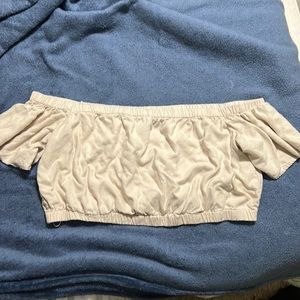 A&F off-shoulder crop top